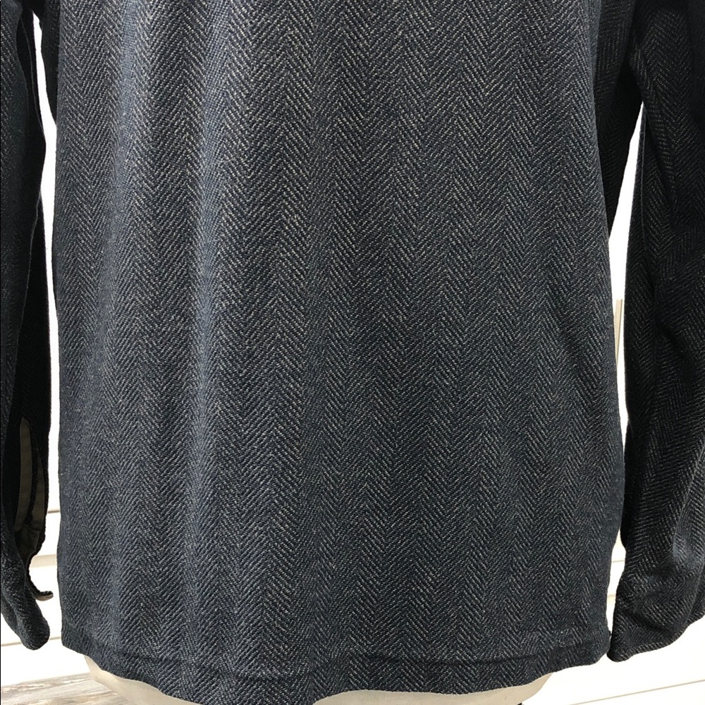 Denver Hays Men’s Long Sleeve Shirt – Size XL – Navy Blue & Beige Herringbone - Picture 4 of 11